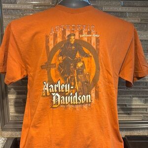 Vintage 00s, Harley Davidson T-shirt Jamaica 420 L biker bar 3D